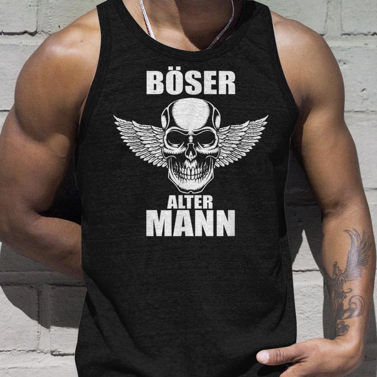 Evil Old Man Skull Dad Tank Top Geschenke für Ihn