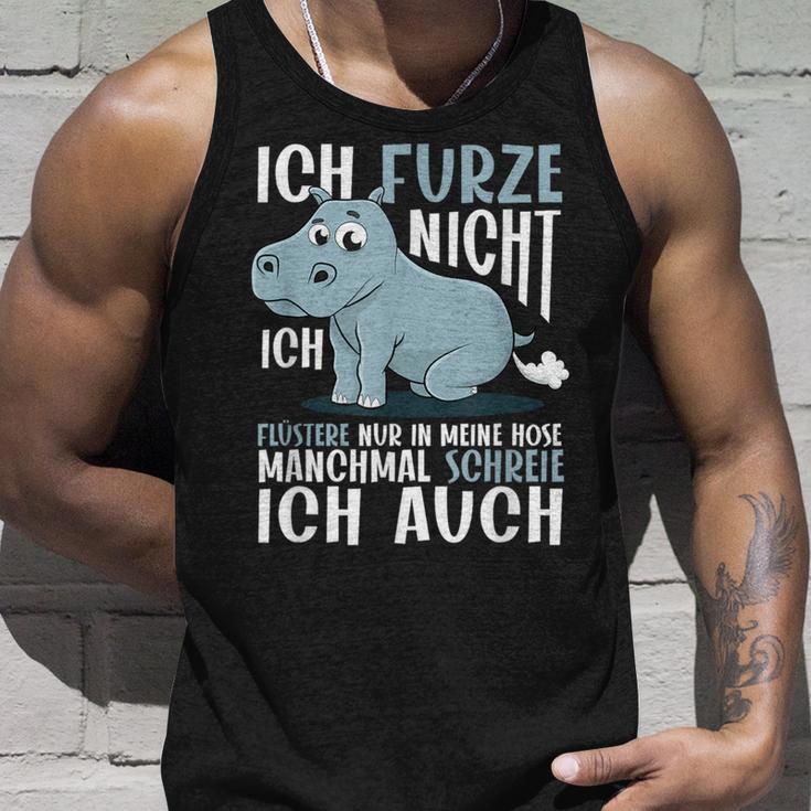 With Fart Hippo Ich Furze Nicht Ich Fuüstere Nur Tank Top Geschenke für Ihn