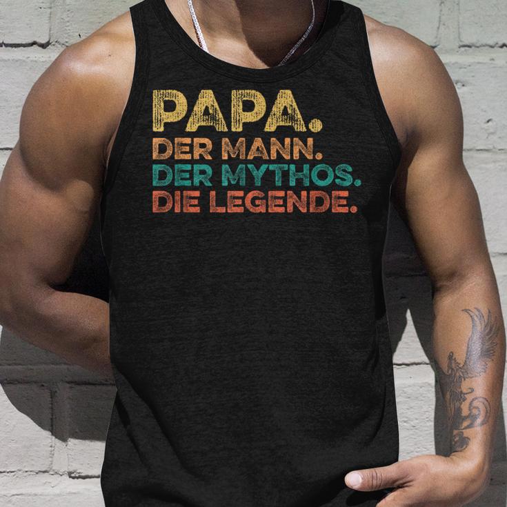 Father's Day Birthday Papa Der Mann Der Mythos Die Legend Tank Top Geschenke für Ihn