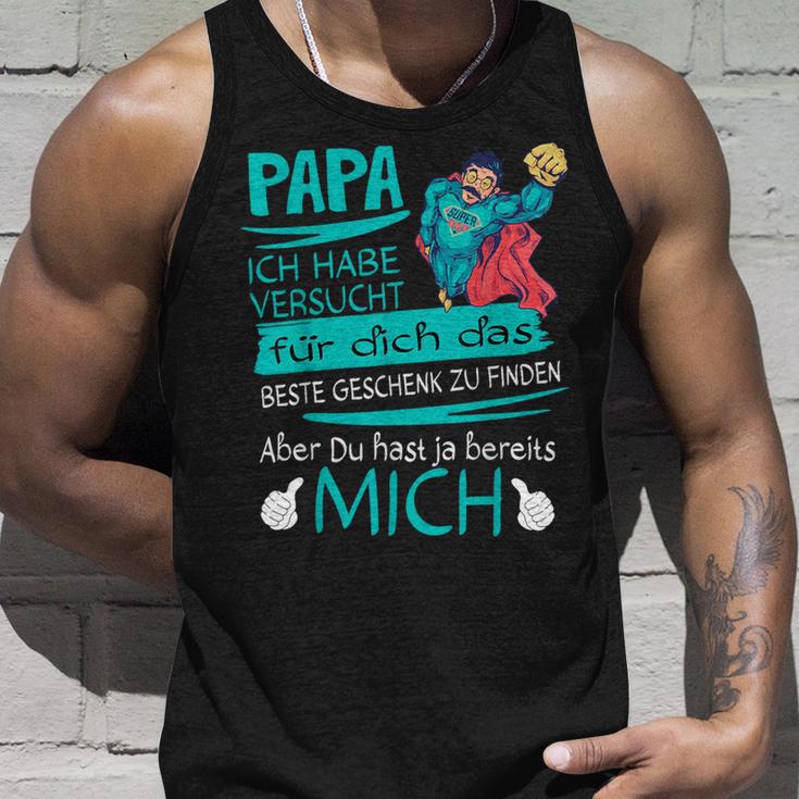 Father's Day Papa Superheroersucht Das Beste Geschenk Father S Tank Top Geschenke für Ihn