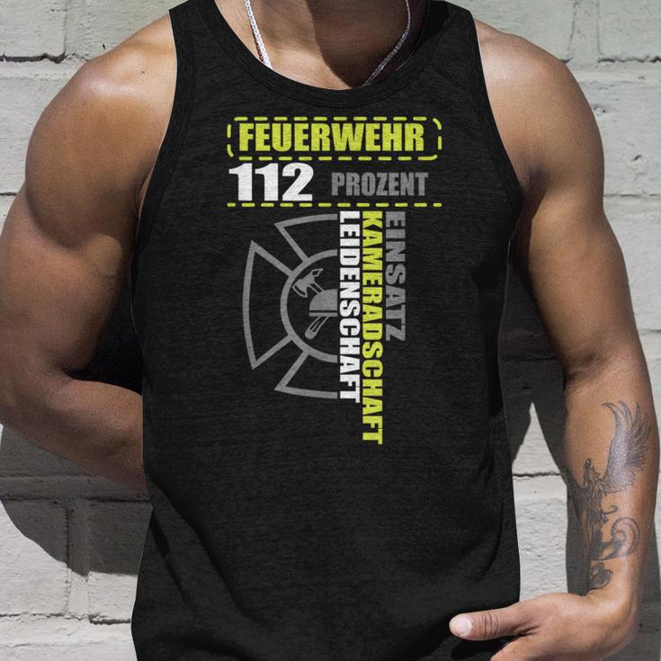 Feuerwehr Fire Brigade Motif 112 Insert Tank Top Geschenke für Ihn