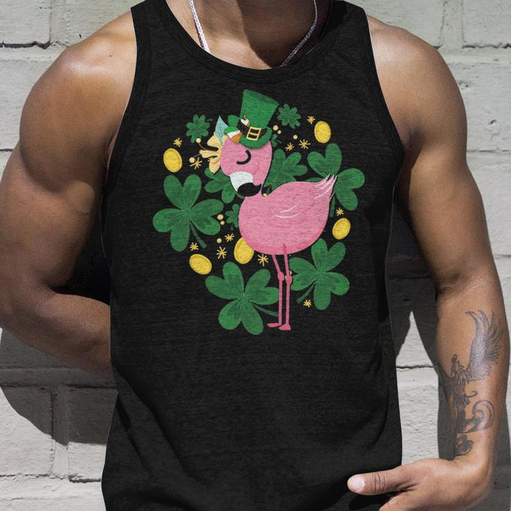 Flamingo St Patrick Day Pink Bird Lover Tank Top Gifts for Him