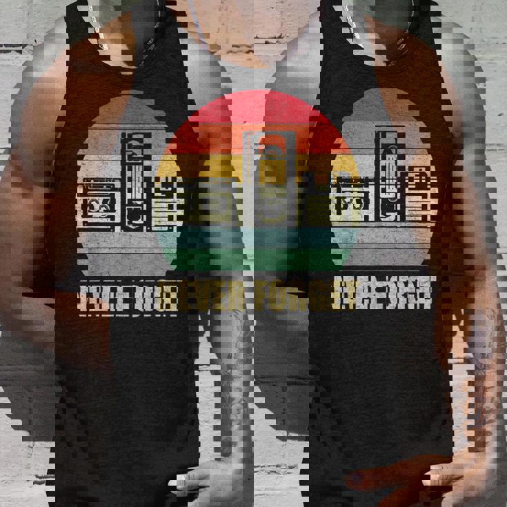 Never Forget Audio Cassette 70S 80S 90S Camiseta sin mangas Regalos para él