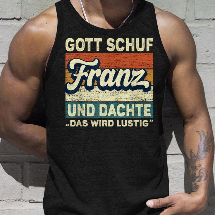 Franz Name Saying Gott Schuf Franz Tank Top Geschenke für Ihn