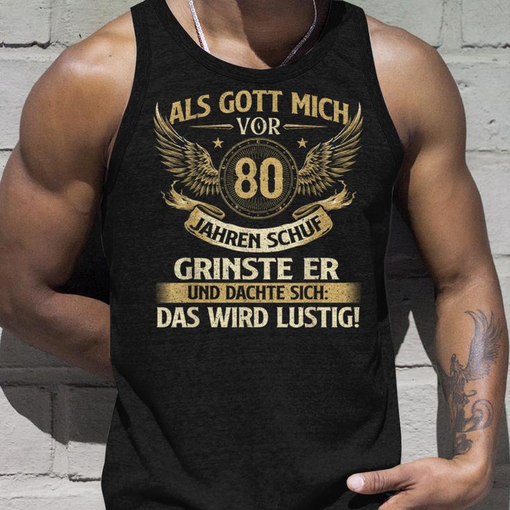 Als Gott Michor 80 Jahren Schuf Birthday Tank Top Geschenke für Ihn