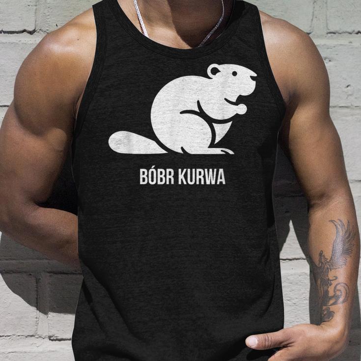 Bober Bóbr Kurwa Polish Internet Meme Beaver Tank Top Geschenke für Ihn