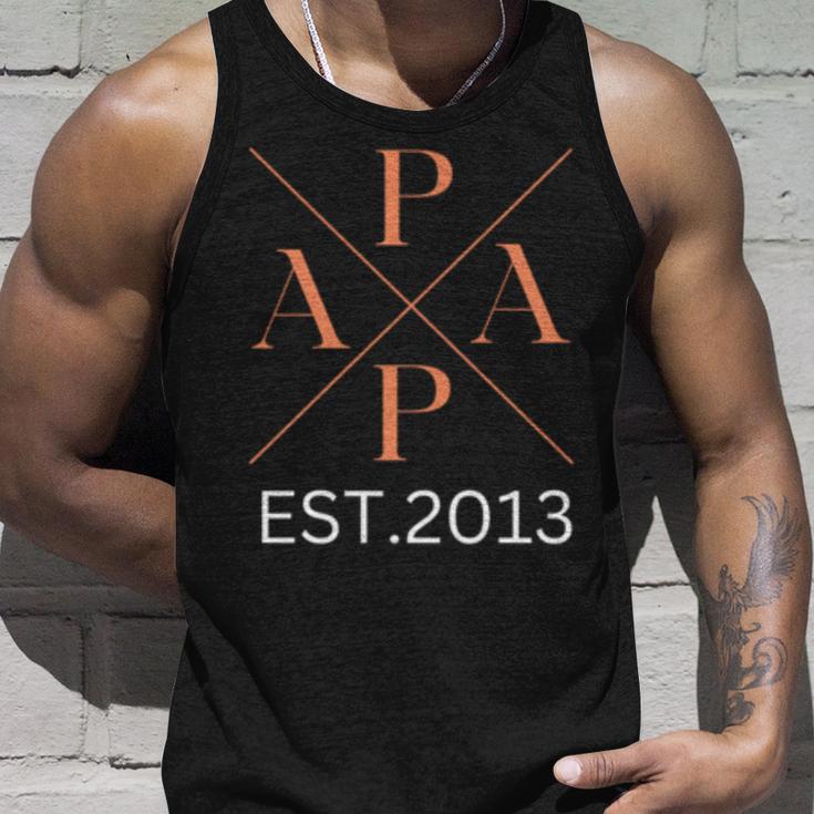 Dad Est 2013 Papa Seit 2013 Papa 2013 Tank Top Geschenke für Ihn