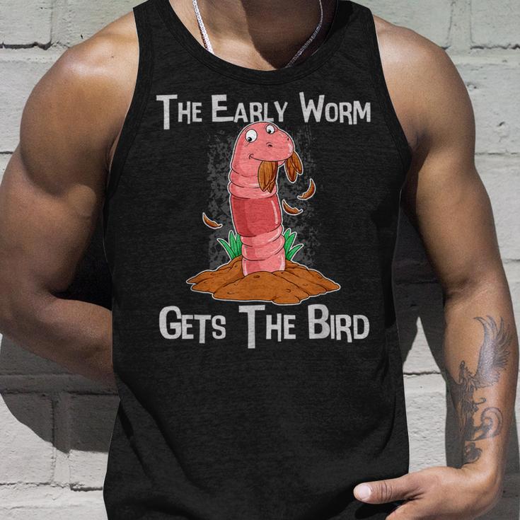 Der Frühe Wurm Catches Denogel Early Riser Tank Top Geschenke für Ihn