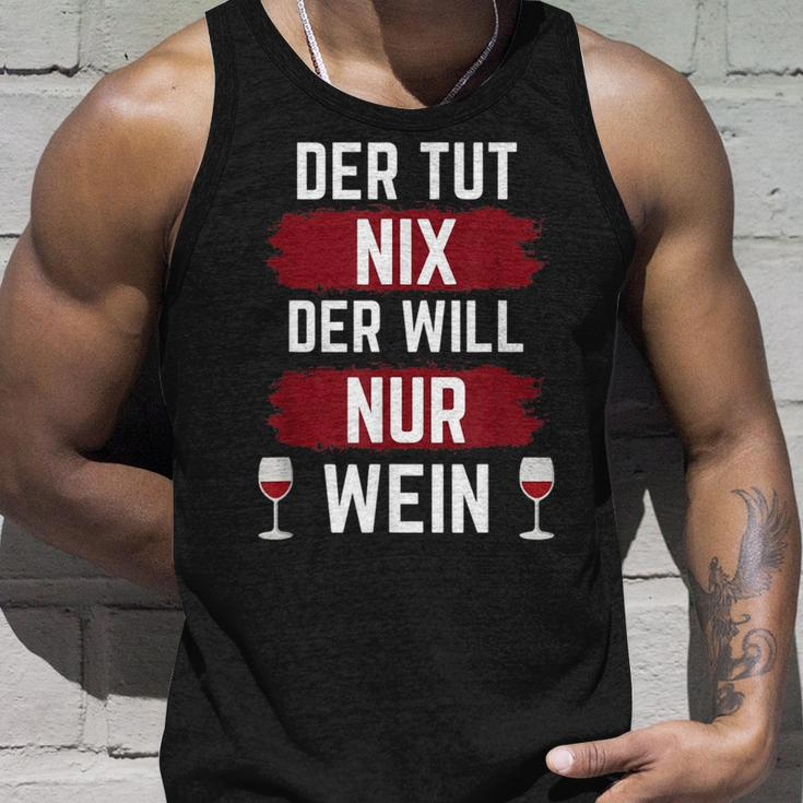 For Der Tut Nix Der Willnur Wein Tank Top Geschenke für Ihn