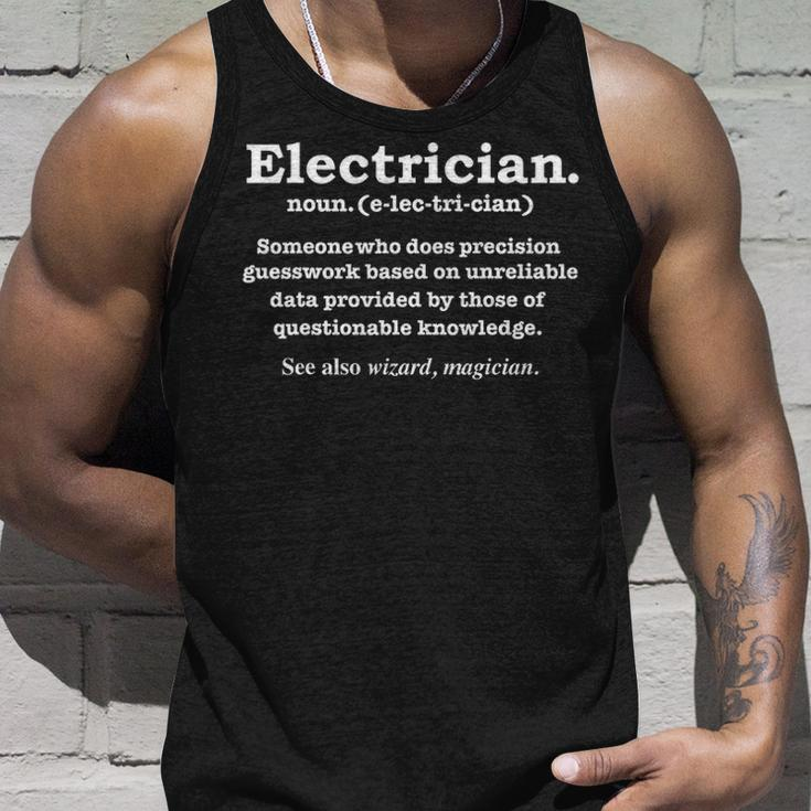Electrician Definition Graduation Graduate Tank Top Gifts for Him