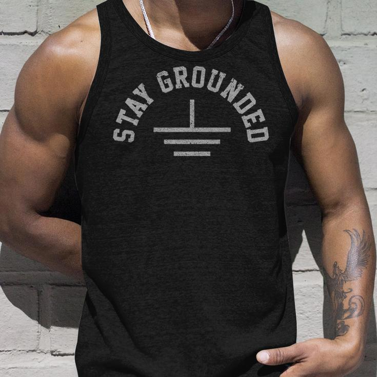 Electrician Stay Grounded Electrical Engineer Tank Top Gifts for Him