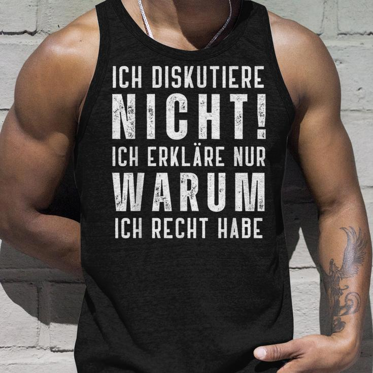 Ich Diskutiere Nicht Ich Erkläre Dir Warum Männer Tank Top Geschenke für Ihn