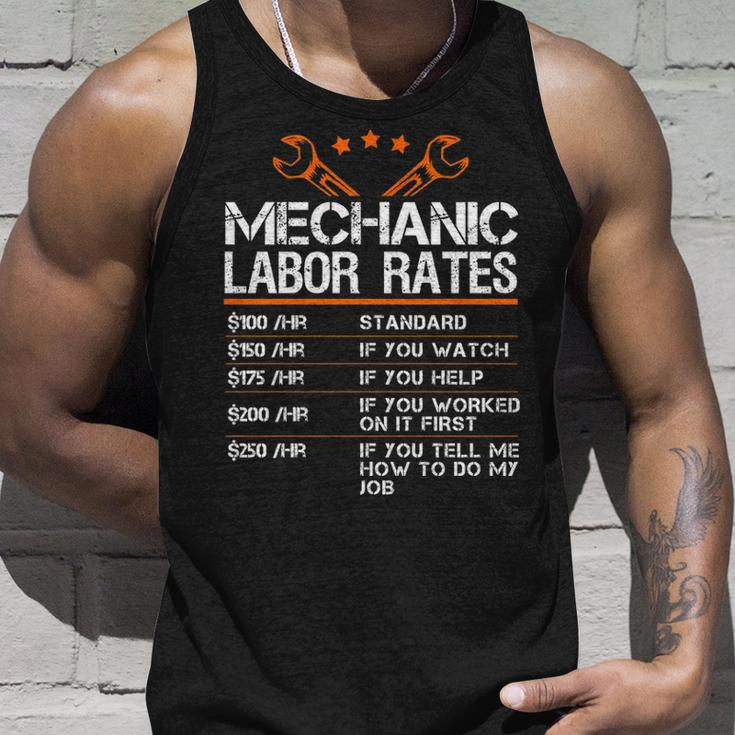 Mechanic Hourly Rate Gif Labor Rates Tank Top Gifts for Him