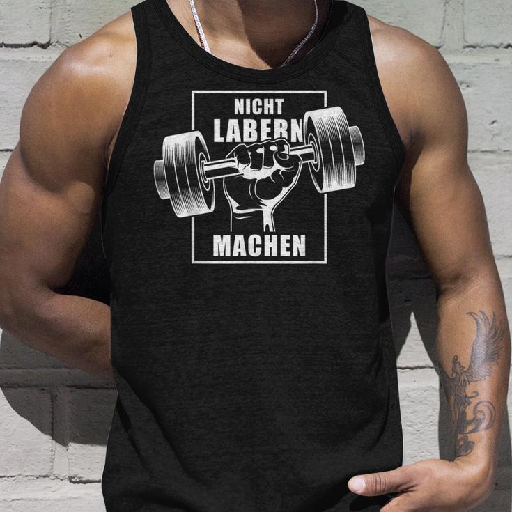 Nicht Labern Machen Kraftsport Bodybuilding Slogan Tank Top Geschenke für Ihn