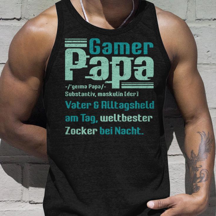 Gamer Papa Definition Gaming Pc Konsoleater Lustig Spruch Tank Top Geschenke für Ihn