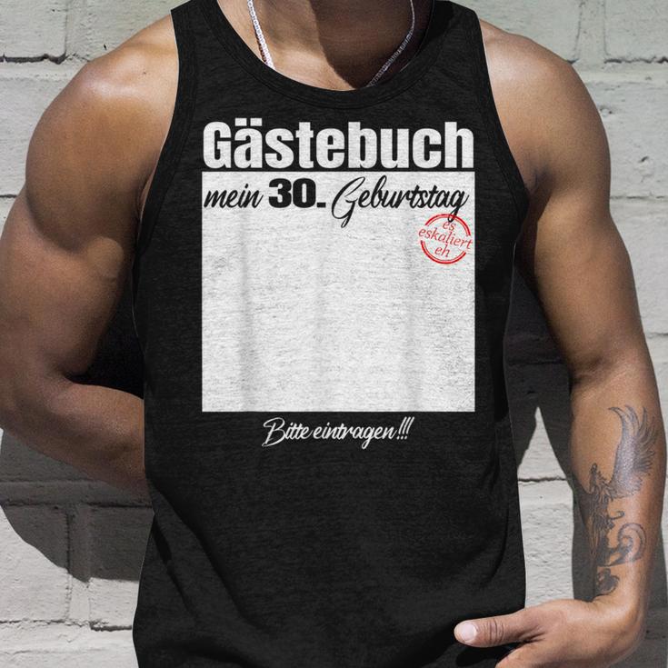 Gästebuch 30 Geburtstag – Bitte Eintragen Tank Top Geschenke für Ihn