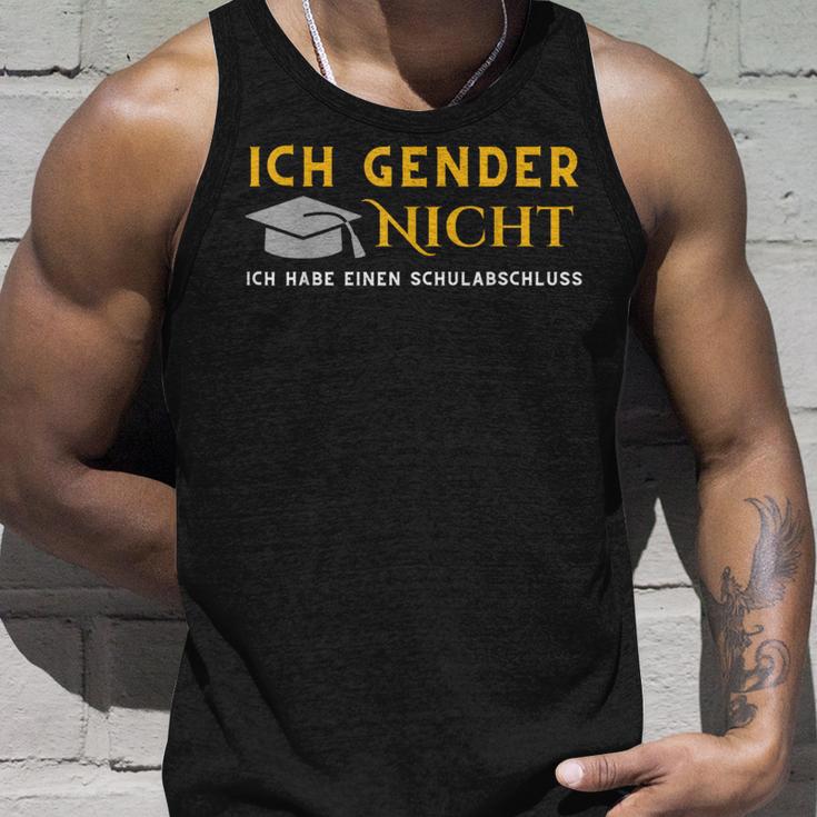 I Gender Nicht Ich Habe Einen Schulabschluss Tank Top Geschenke für Ihn