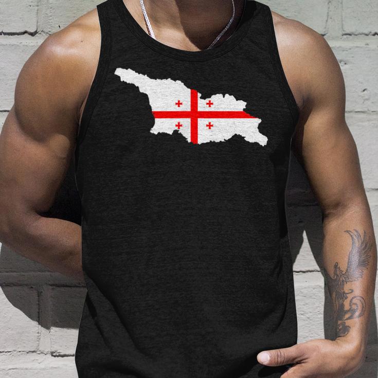 Georgia Flag In Georgia Outline Georgia Tank Top Geschenke für Ihn