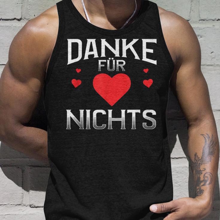 German Proverb Best Danke Für Nichts Tank Top Geschenke für Ihn