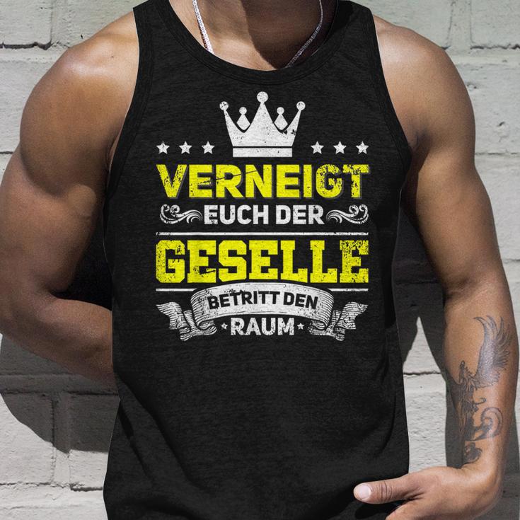 Geselle Bestanden Schellenbrief Exam Tank Top Geschenke für Ihn