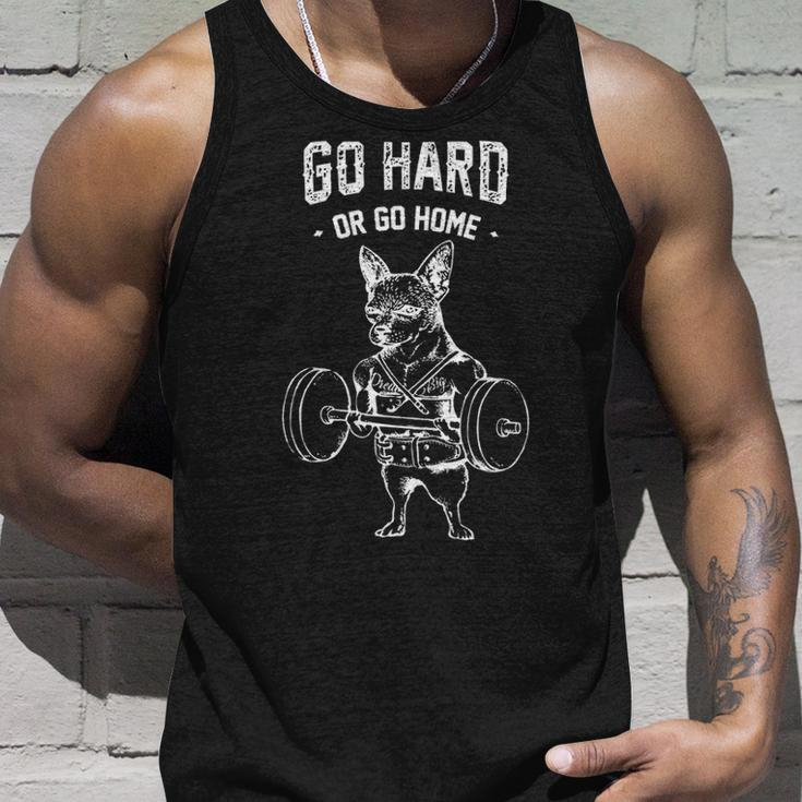 Go Hard Or Go Home Chihuahua Tank Top Gifts for Him