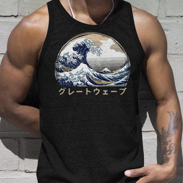 The Great Wave Kanagawa Japanische Kunst Große Welle Tank Top Geschenke für Ihn