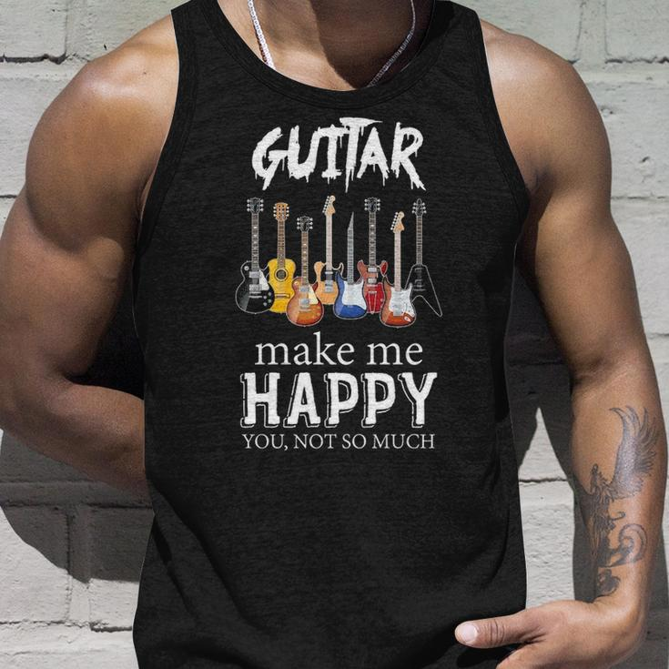 Guitar Make Me Happy Tank Top Gifts for Him