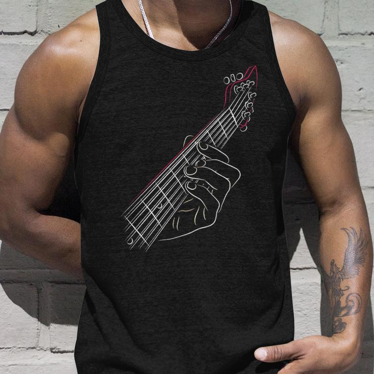 Guitar Line Art Tank Top Gifts for Him