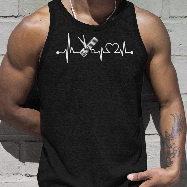 Hairdresser's Heartbeat Hairdresser Tank Top Geschenke für Ihn