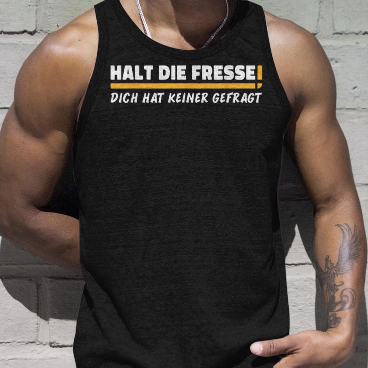 Halt Die Fresse Dich Hat Keiner Gefragt Ich Gender Not Tank Top Geschenke für Ihn