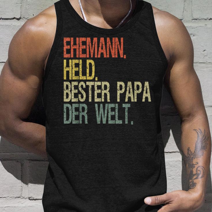 Held Beste Papa Der Welt Help Tank Top Geschenke für Ihn