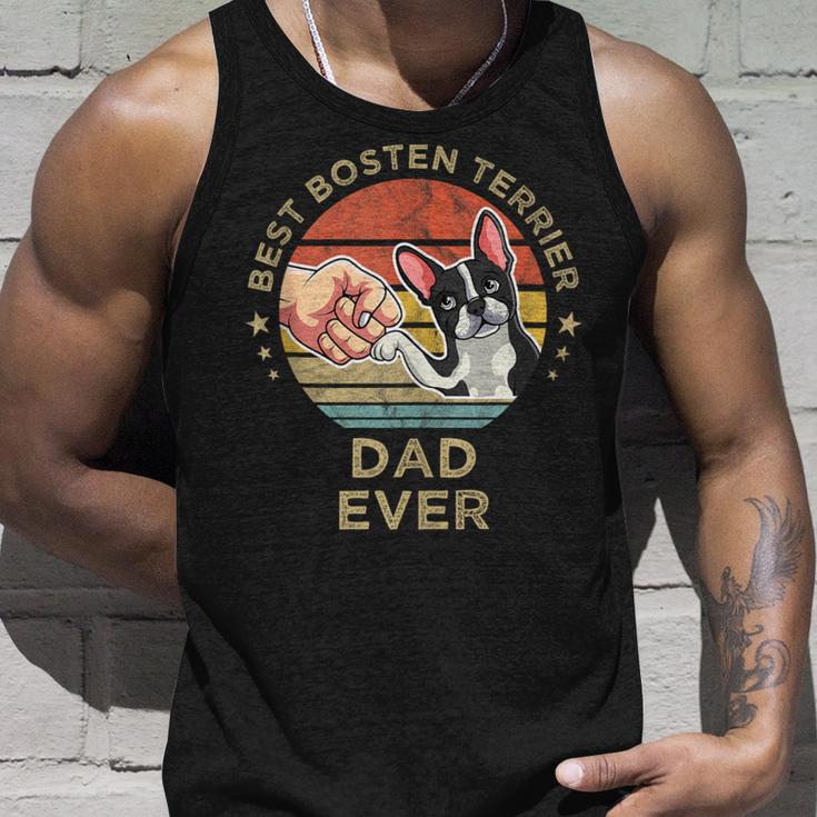 Herren Best Bosten Terrier Dad Ever Hund Bostie Papaateratertag Tank Top Geschenke für Ihn