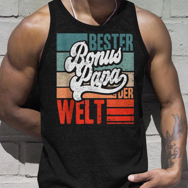 Herren Bester Bonus-Papa Der Weltintage Stiefvater Spruch Lustig Tank Top Geschenke für Ihn