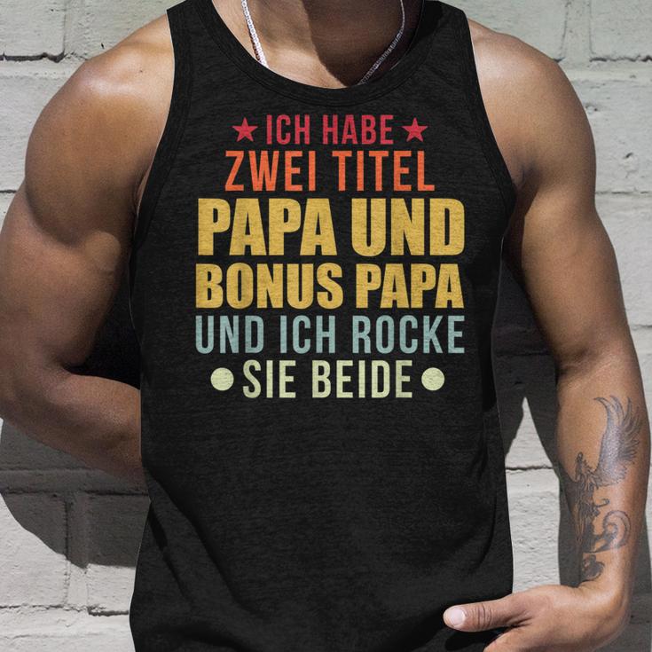 Herren Bonus Papa Papa Stiefvater Tank Top Geschenke für Ihn