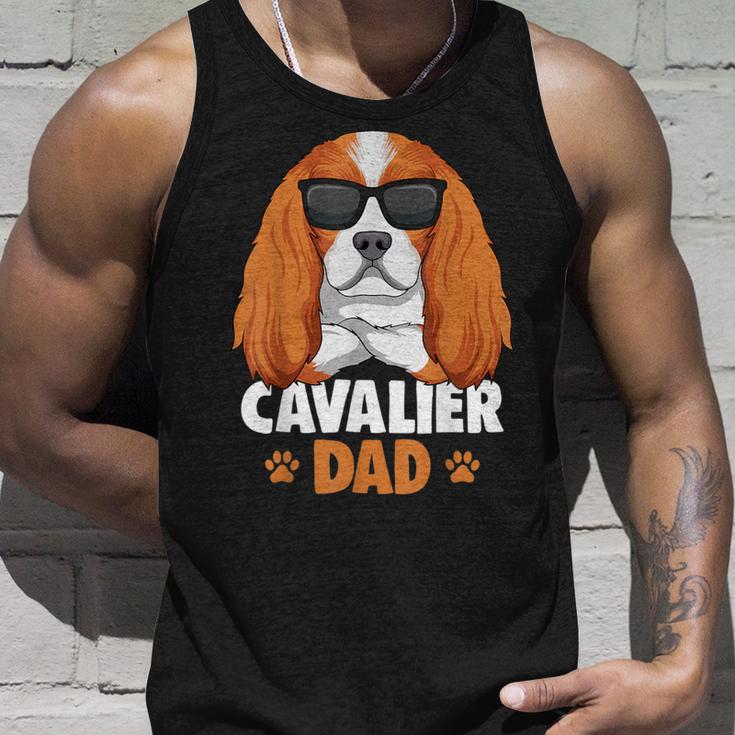 Herren Cavalier King Charles Spaniel Dad Hunde Papa Herrchen Tank Top Geschenke für Ihn