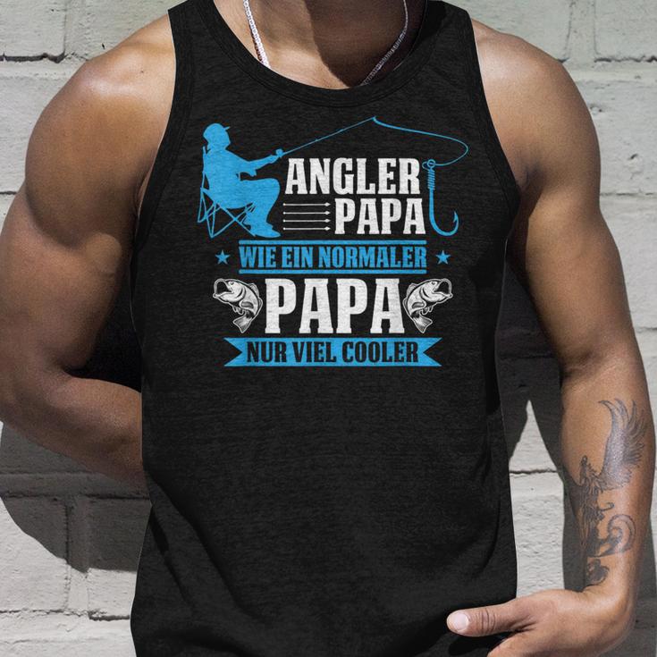 Herren Cooler Angler Papaater Fischen Angelnatertag Spruch Tank Top Geschenke für Ihn