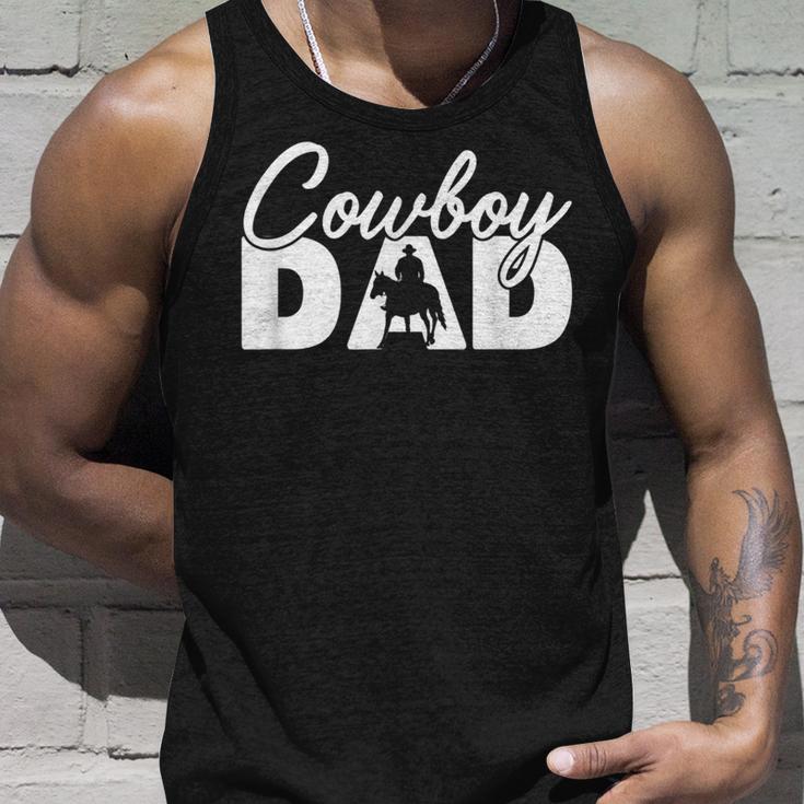 Herren Cowboy Papa Lustig Cowboy Papaatertag Tank Top Geschenke für Ihn