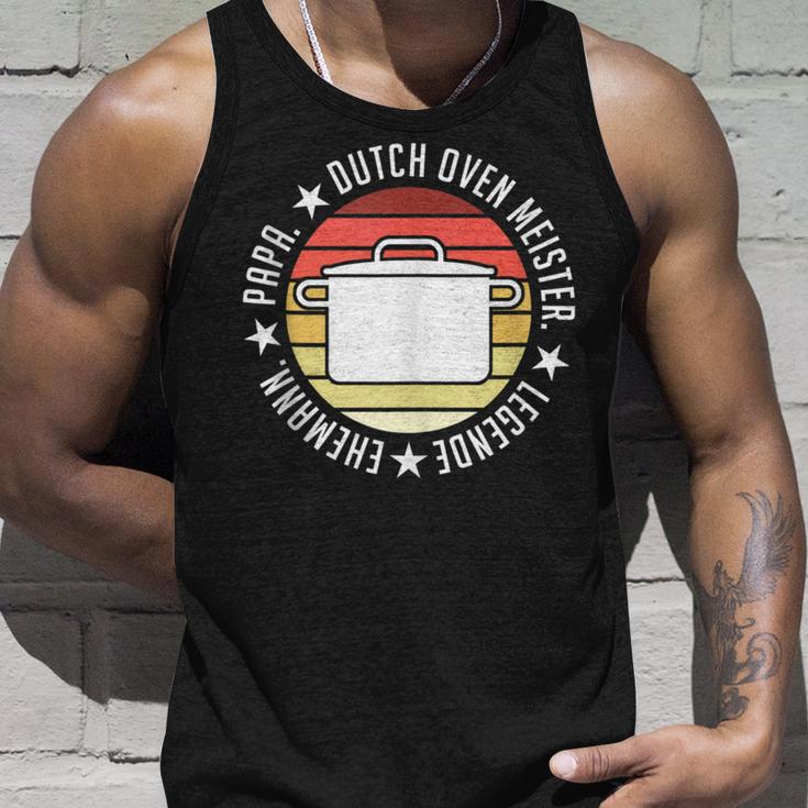 Herren Dopfen Papa Dutch Oven Ehemann Grillen Tank Top Geschenke für Ihn