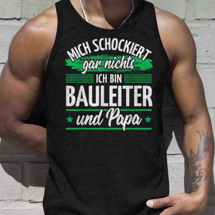 Herren Hausbau Bauleitung Papa Bauleiter Tank Top Geschenke für Ihn