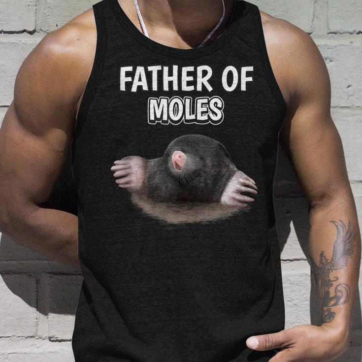 Herren Jungen Father Of Moles Papaatertag Maulwurf Tank Top Geschenke für Ihn