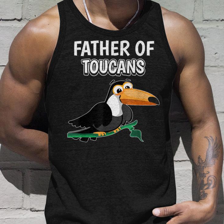 Herren Jungen Father Of Toucans Papaatertag Tukan Tank Top Geschenke für Ihn