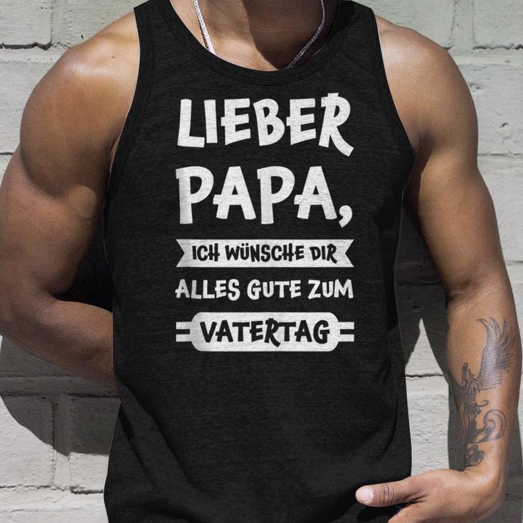 Herren Lieber Papa Alles Gute Zumatertag Papaatertag Tank Top Geschenke für Ihn