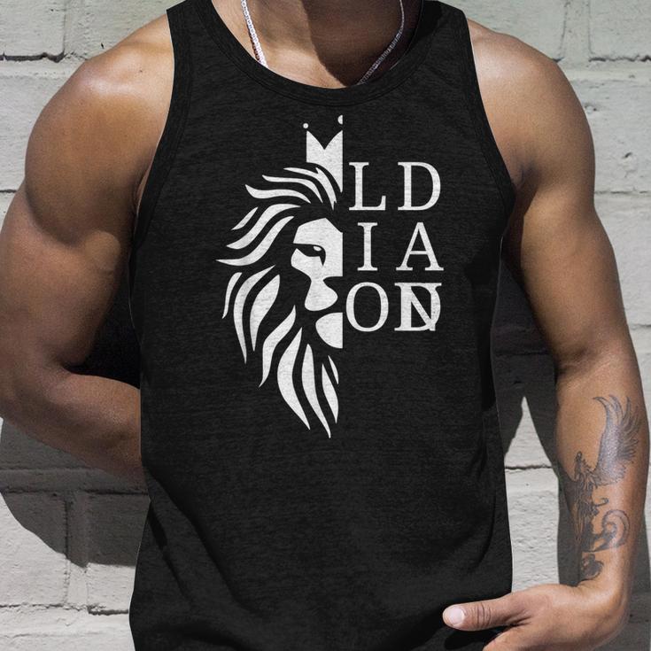 Herren Löwen Papa Lustig Ehemann Beschützer Heldatertag Tank Top Geschenke für Ihn