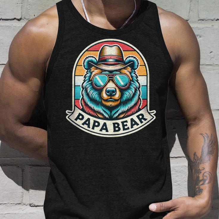 Herren Papa Bär Papa Bär Spruch Lustig Tank Top Geschenke für Ihn