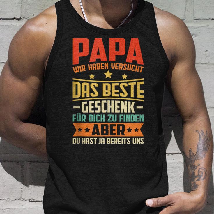 Herren Papa Undater Geschenk Lustiger Spruch Herrenatertag Tank Top Geschenke für Ihn