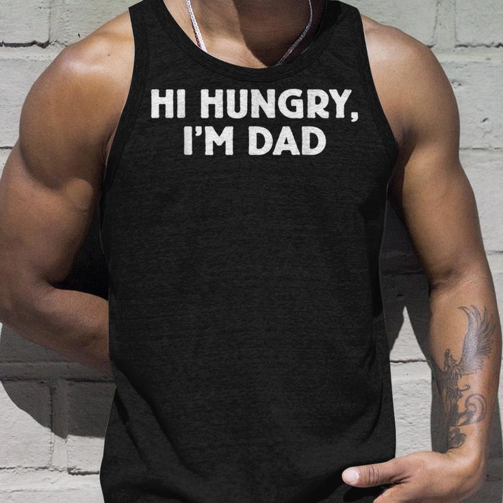 Herren Papa Witz Hallo Hungry I'm Dadatertag Elternschaft Humor Tank Top Geschenke für Ihn