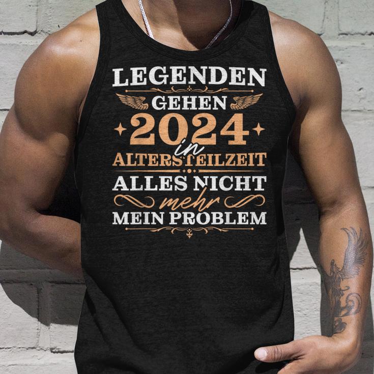 Herren Ruhestand 2024 Legende In Altersteilzeit Tank Top Geschenke für Ihn