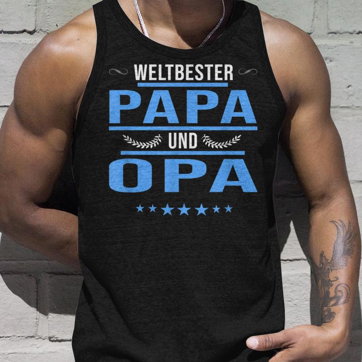 Herren Weltbester Papa Und Opa Papa Opa Tank Top Geschenke für Ihn