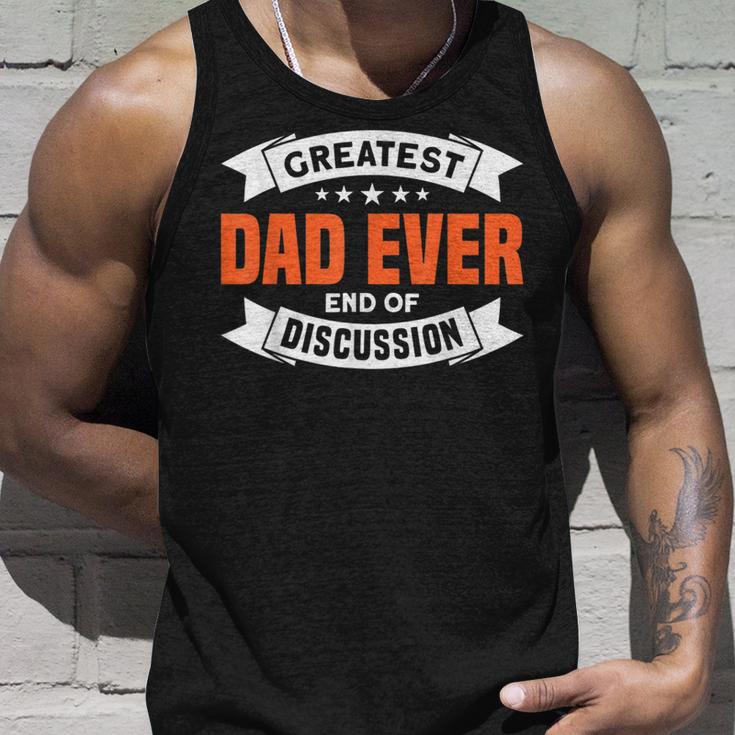 Herrenater Bester Papa Ever Ende Der Diskussion Papa Tank Top Geschenke für Ihn