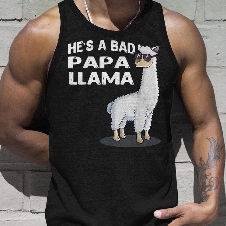 He's A Bad Papa Lama Familie Geburtstag Alpaka Lustiges Tank Top Geschenke für Ihn